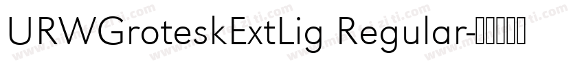 URWGroteskExtLig Regular字体转换